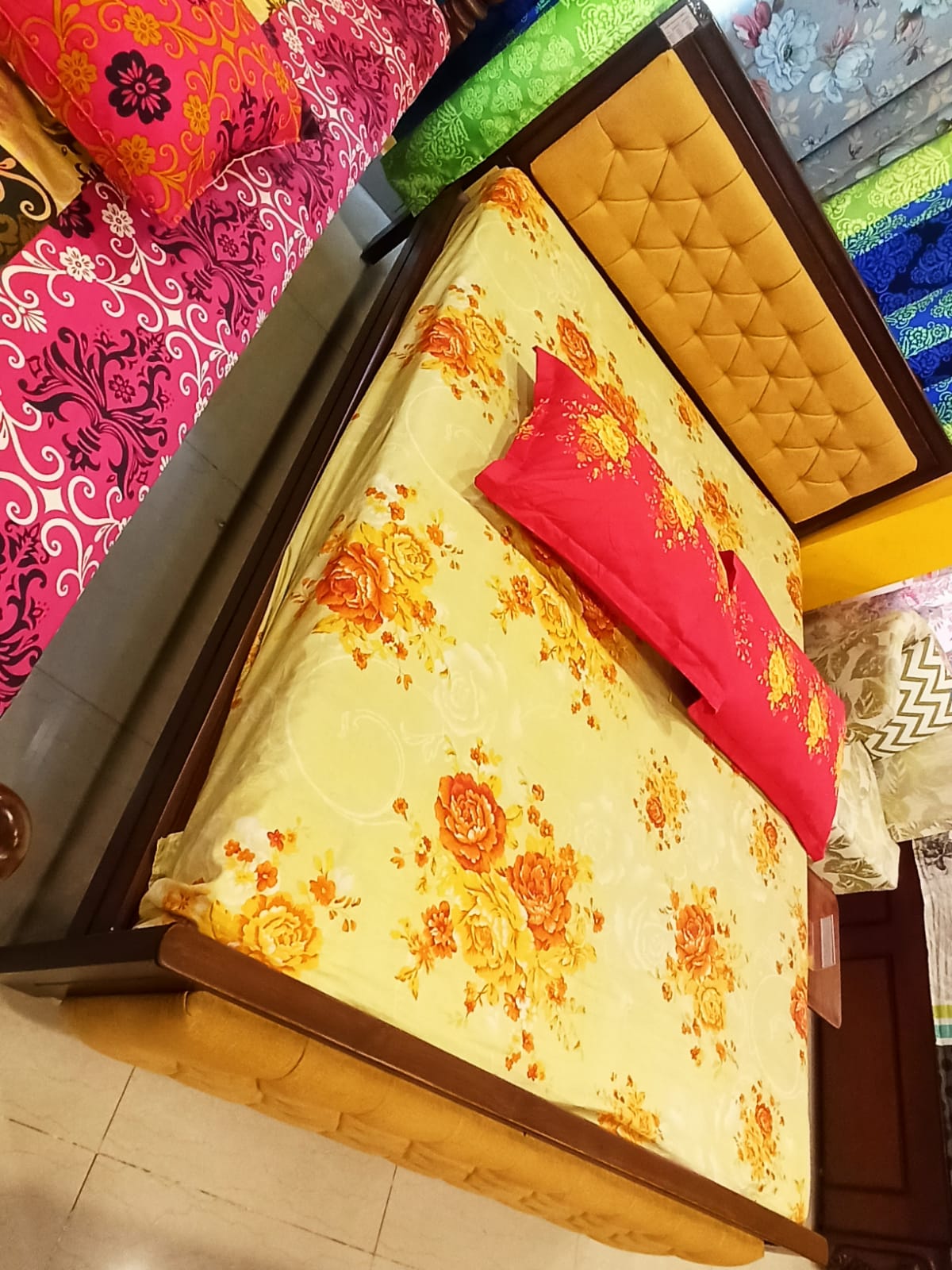 BD10 Solid Teak wood WP foam Cot Buy Cot Online JFA.IN