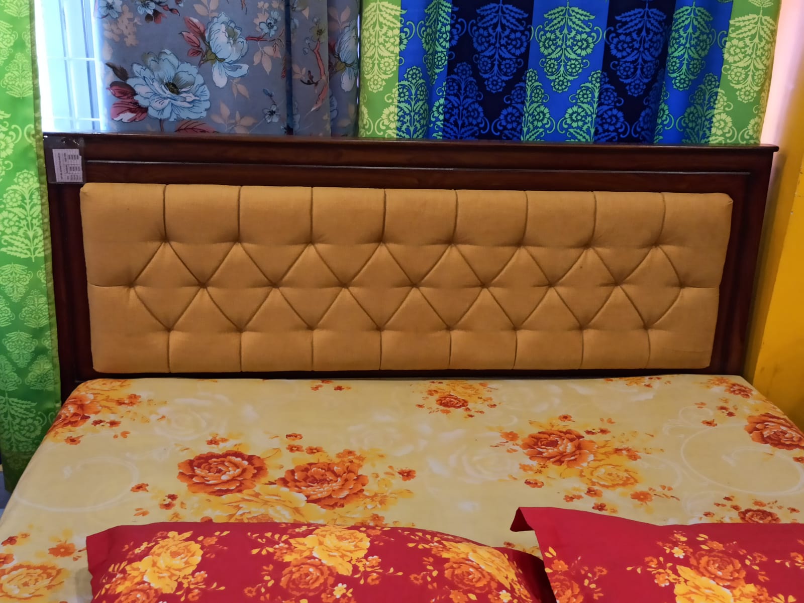 BD10 Solid Teak wood WP foam Cot Bottom Drawer Storage Cot in