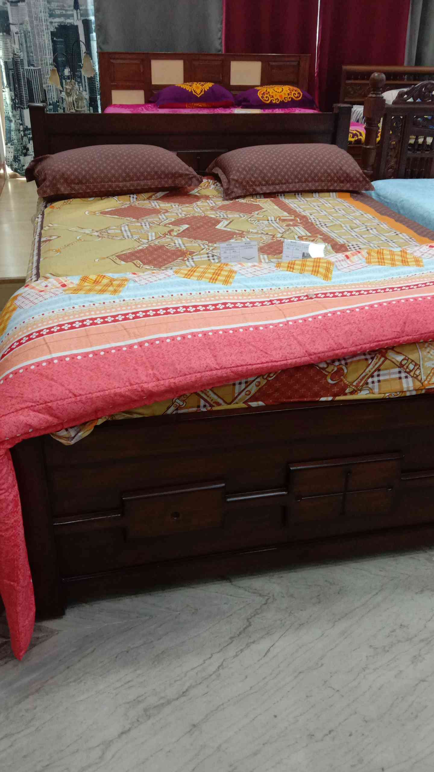 BD02 Solid Teak wood cot Buy Bed Online JFA.IN