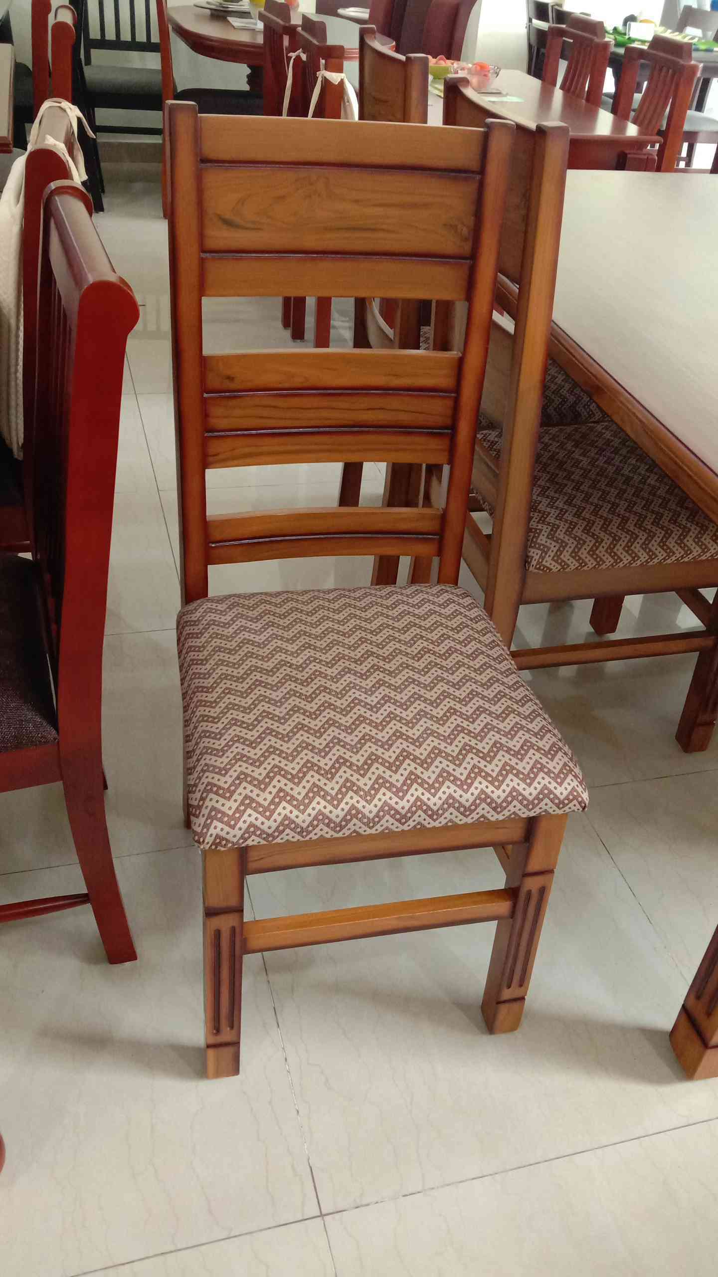 SAF SQR Teakwood Dining Chair Buy Wooden Furniture in Chennai JFA.IN