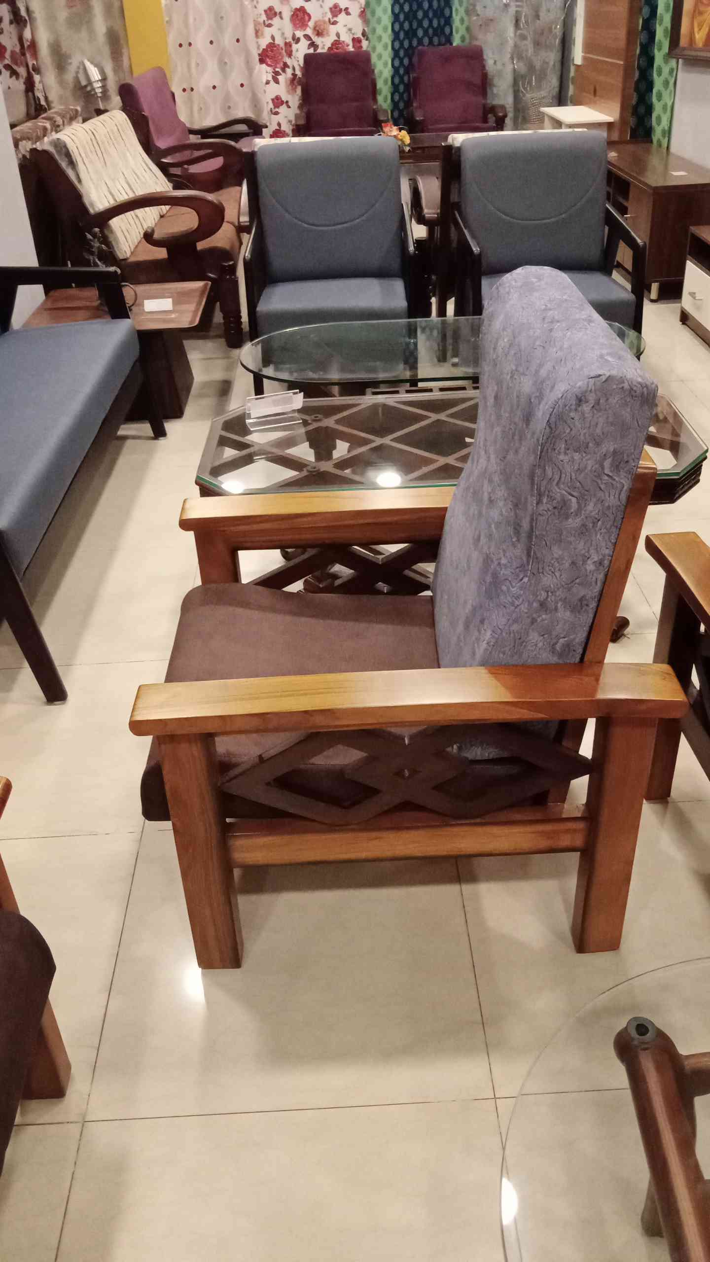 Jahangir Sofa Set Wooden Sofa in Chennai JFA Furniture