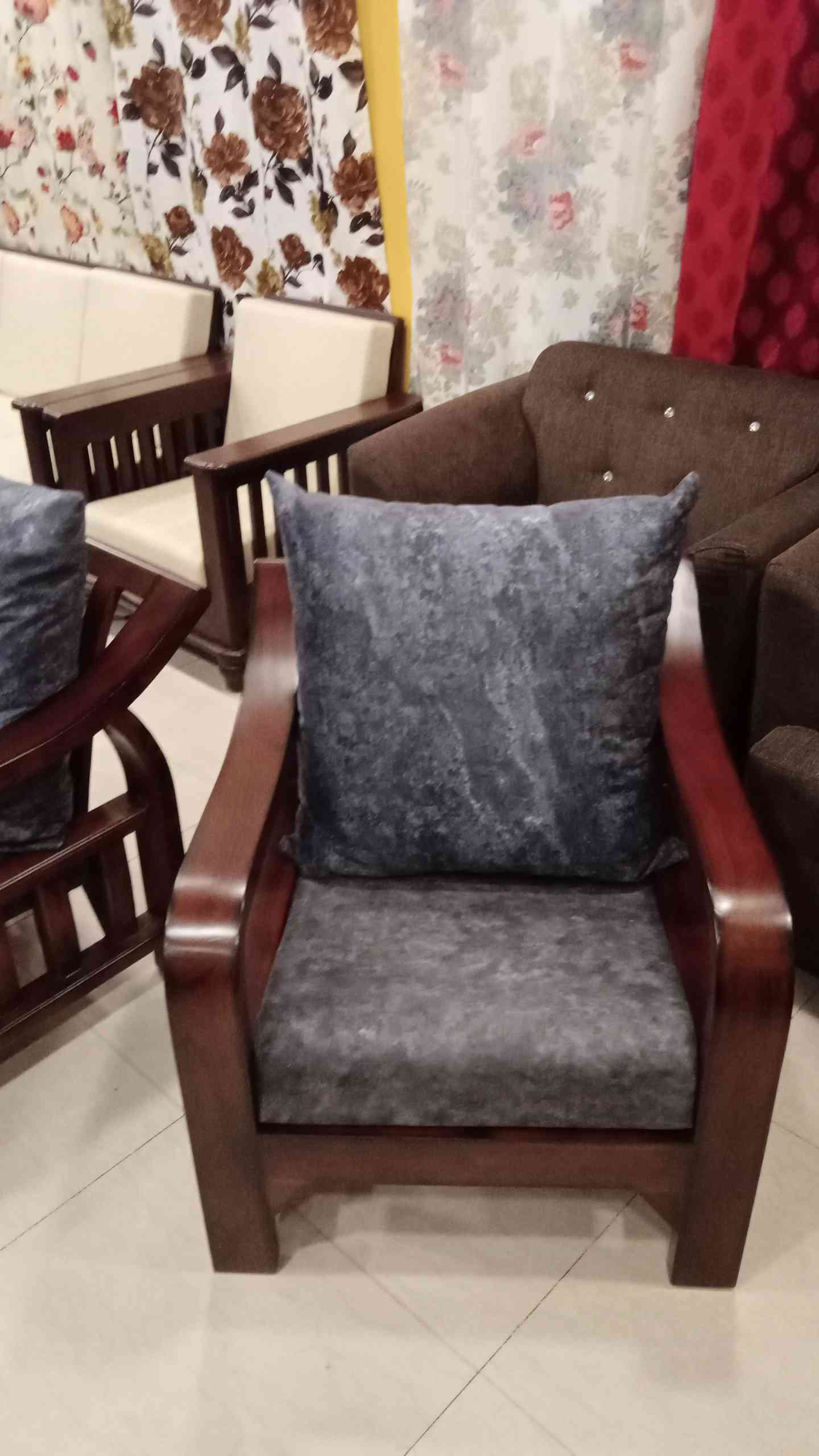 Babar Sofa Set Wooden Sofa Set JFA Furniture