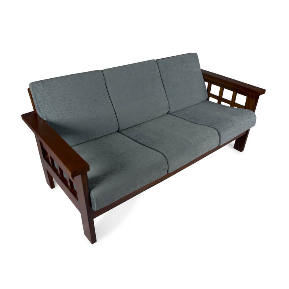 Kattam Sofa Set With Cushion Wooden Sofa in Chennai JFA.IN