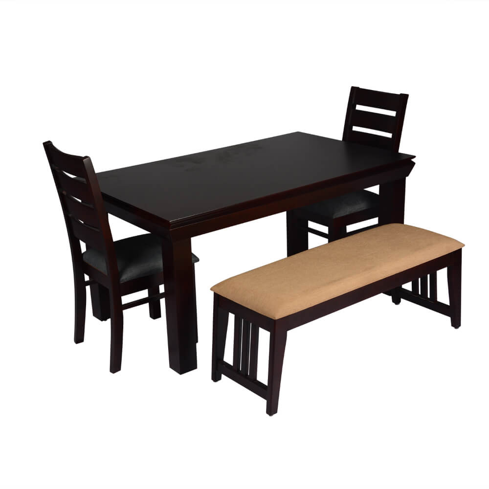 ZDT 643 Hawana Table + 2 Chair + Bench Dining Sets Online JFA.IN