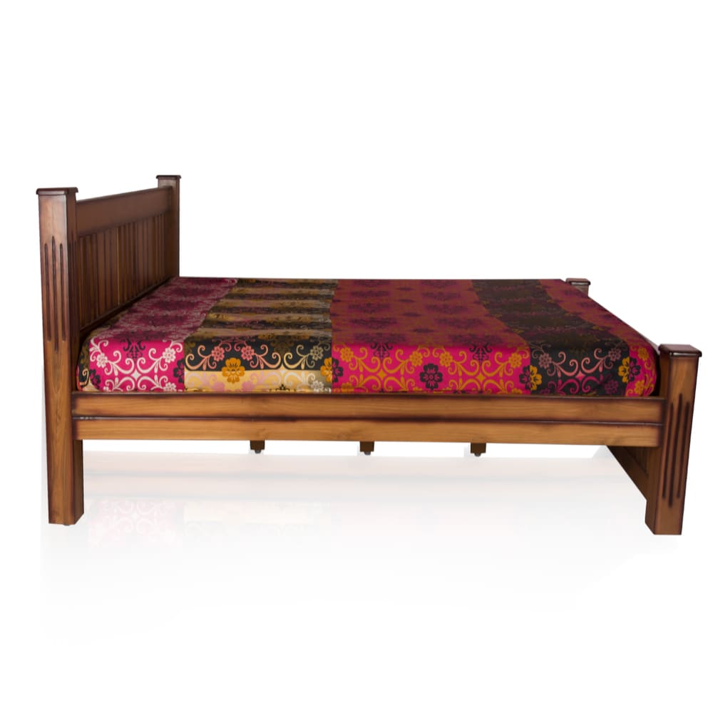 BD17 Solid Teak wood cot Buy Cot Online JFA Furniture