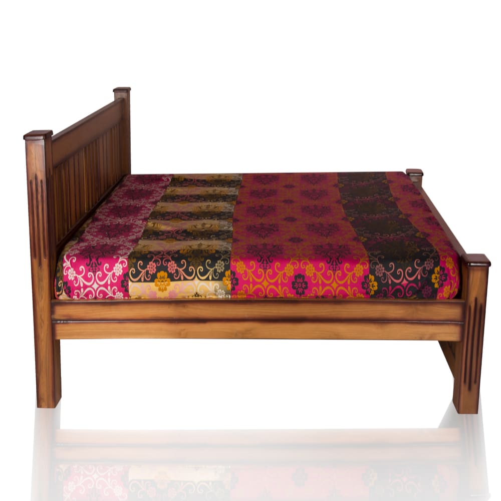 BD17 Solid Teak wood cot Buy Cot Online JFA Furniture