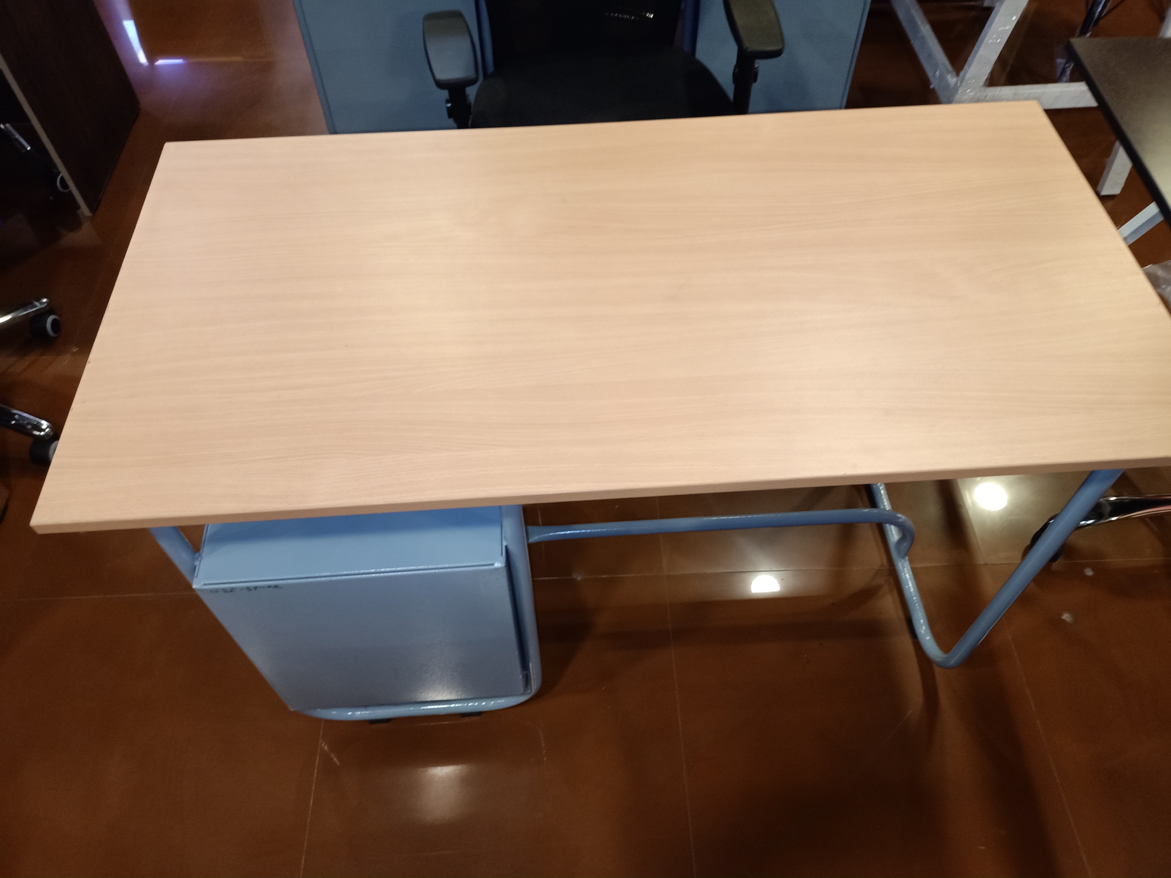 AS049 Steel Office Table with 3 Drawers