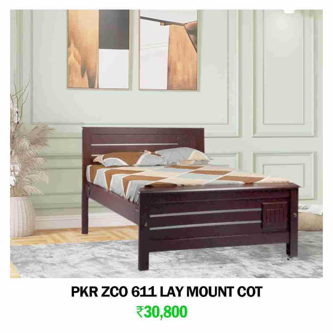 PKR ZCO 611 LAY MOUNT COT|78X72|Rosewood||Cot/Bed Set